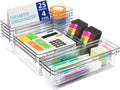 Clear acrylic drawer organiser set with 25 storage compartments